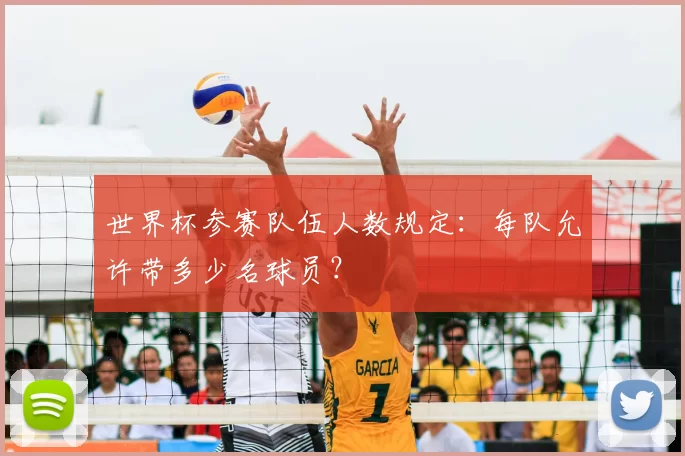 世界杯参赛队伍人数规定:每队允许带多少名球员?